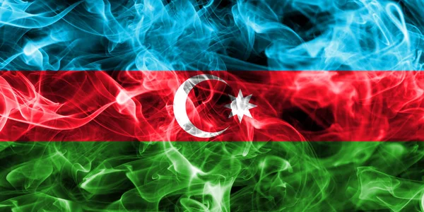 Vlag van Azerbeidzjan rook — Stockfoto