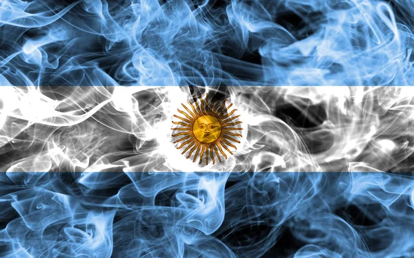 Argentina bandiera di fumo — Foto Stock