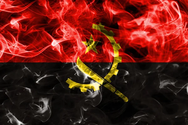 Angola-Rauchfahne — Stockfoto