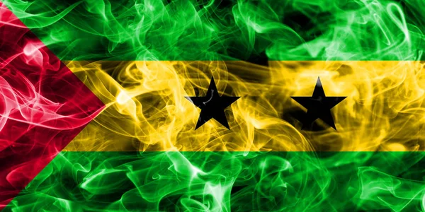Bandera de humo Santo Tomé y Príncipe —  Fotos de Stock