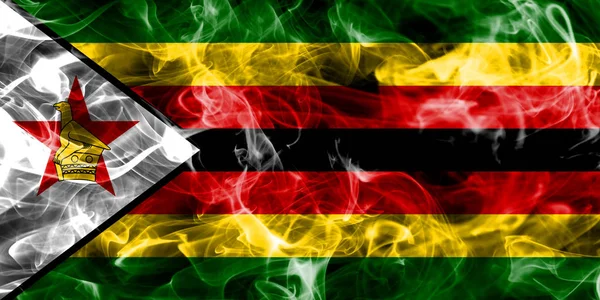 Zimbabue bandera de humo — Foto de Stock