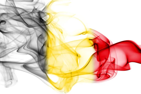 Bélgica bandera humo —  Fotos de Stock