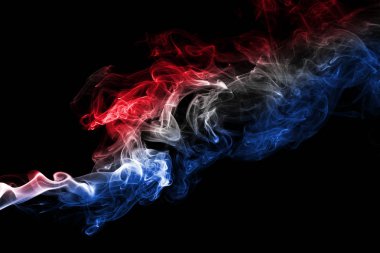 Hollanda bayrağı duman