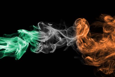 İrlanda bayrağı duman