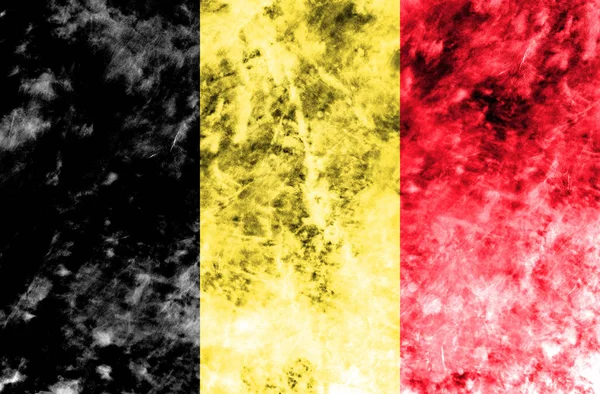 Old Belgium grunge background flag — Stock Photo, Image