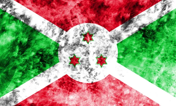 Stará Burundi grunge pozadí vlajka — Stock fotografie