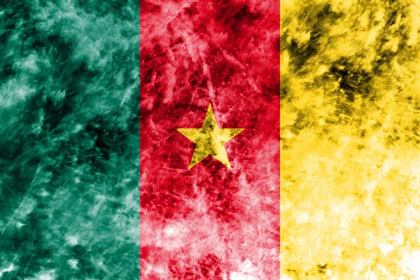 Stará Kamerun grunge pozadí vlajka — Stock fotografie