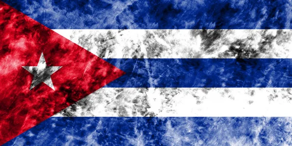 Vieja bandera de fondo grunge Cuba — Foto de Stock