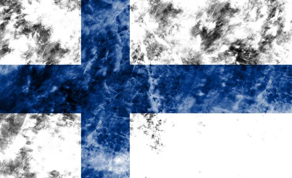 Bandera de fondo grunge de Finlandia antigua — Foto de Stock