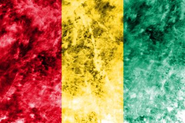 Eski Gine grunge arka plan bayrak