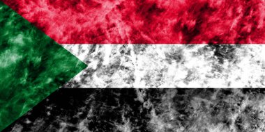 Eski Sudan grunge arka plan bayrak