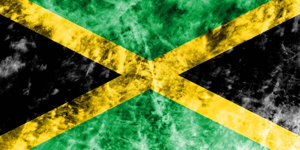 Vieux drapeau de fond grunge Jamaïque — Photo
