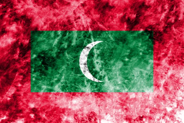 Bandera de fondo grunge de Maldivas antiguas — Foto de Stock