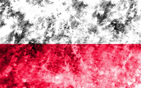 Antigua bandera de fondo grunge de Polonia —  Fotos de Stock