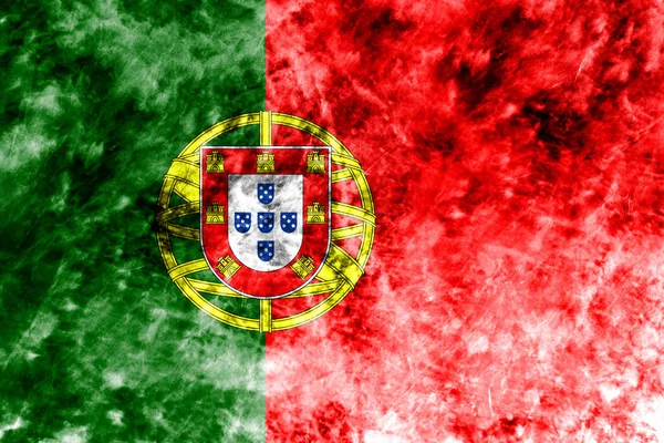 Gamla Portugal grunge bakgrund flagga — Stockfoto