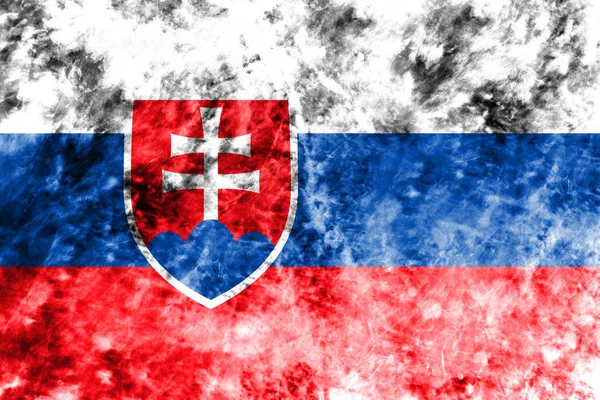 Antigua bandera de Eslovaquia grunge fondo —  Fotos de Stock