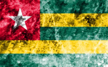 Eski Togo grunge arka plan bayrak