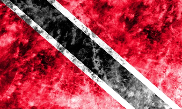 Old Trinidad e Tobago grunge bandeira de fundo — Fotografia de Stock