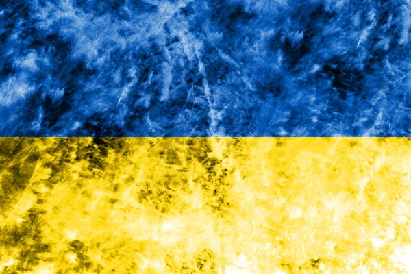 Vieille Ukraine drapeau arrière-plan grunge — Photo