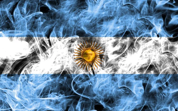 Bandera de humo Argentina —  Fotos de Stock