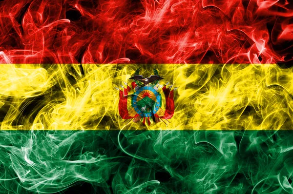 Bolivia smoke flag — Stock Photo, Image