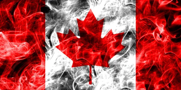 Канада дымовой флаг — стоковое фото