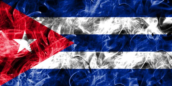 Cuba bandera de humo — Foto de Stock