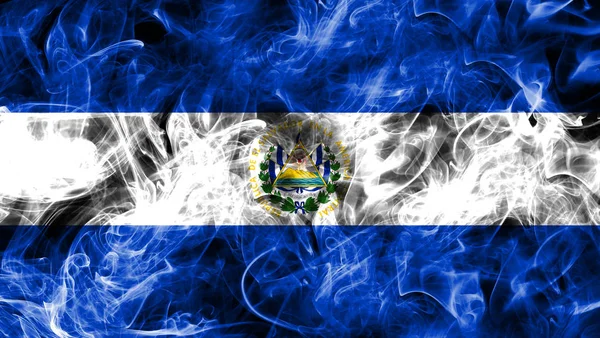 Bandera de humo El Salvador —  Fotos de Stock