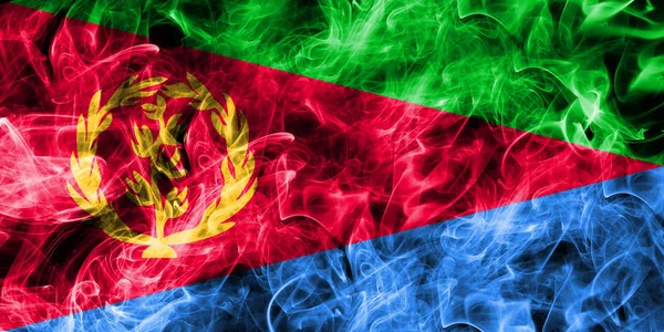 Eritrea füst zászló — Stock Fotó