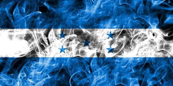 Honduras smoke flag — Stock Photo, Image