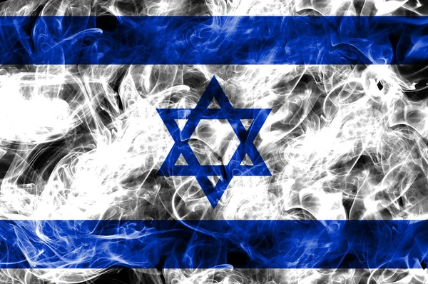 Bandera de humo Israel — Foto de Stock