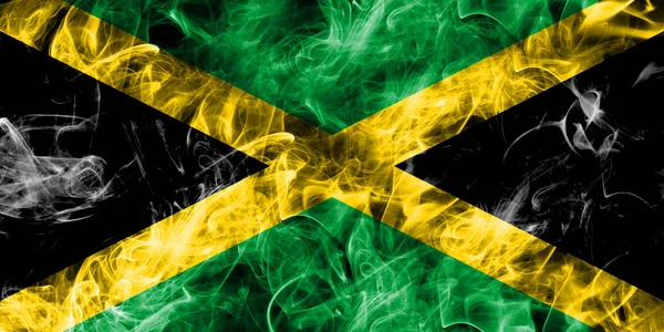 Прапор Ямайки диму — стокове фото