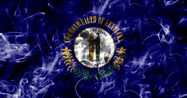 Bandera de humo del estado de Kentucky, Estados Unidos de América —  Fotos de Stock