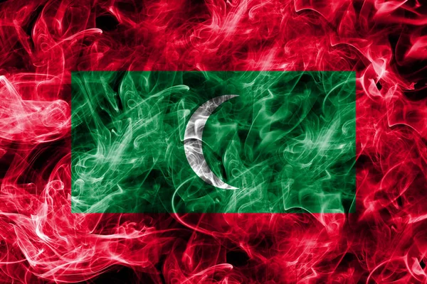 Bandera de humo Maldivas — Foto de Stock