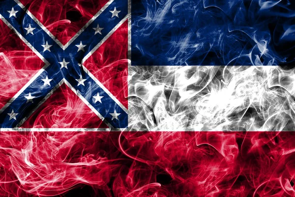 Mississippi eyaleti sigara bayrağı, Amerika Birleşik Devletleri — Stok fotoğraf