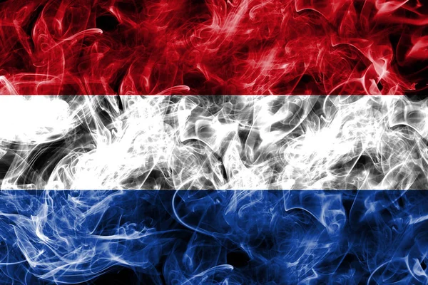 Vlajka Nizozemska kouře — Stock fotografie