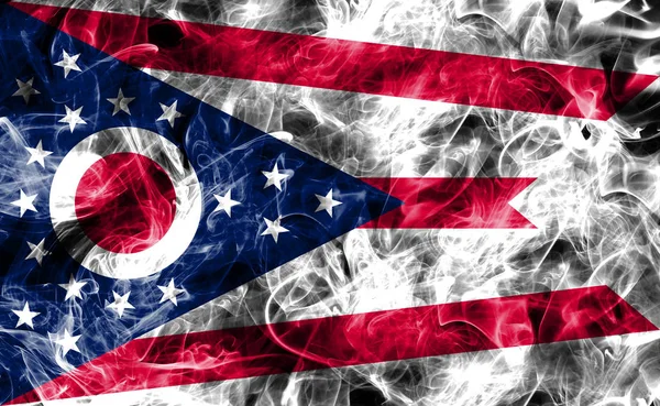 Flaga dymu w Ohio, Stany Zjednoczone Ameryki — Zdjęcie stockowe