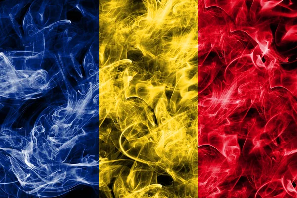 Rumänien Rauchfahne — Stockfoto