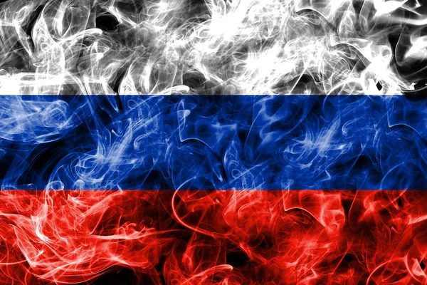 Прапор Росії диму — стокове фото