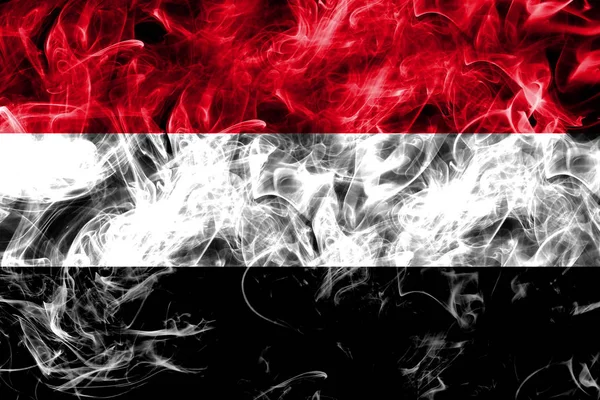 Bandeira de fumo do Iémen — Fotografia de Stock