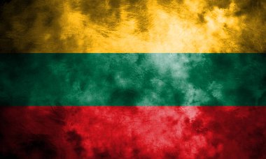 Eski Litvanya grunge arka plan bayrak