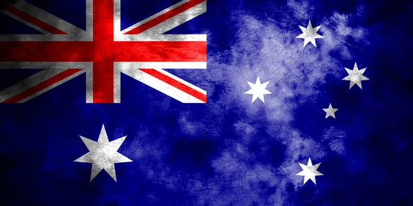 Oude Australië grunge achtergrond vlag — Stockfoto