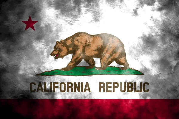 California state grunge flag, United States of America
