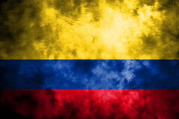 Old Colombia grunge background flag — Stock Photo, Image