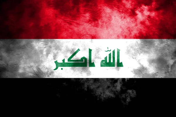 Old Iraq Grunge Hintergrundflagge — Stockfoto