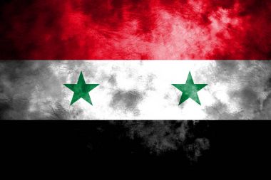 Eski Suriye grunge arka plan bayrak