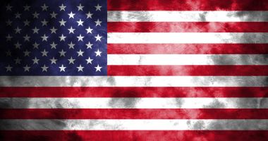 Eski Amerika Birleşik Devletleri grunge arka plan bayrak