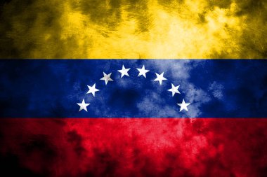 Eski Venezuela grunge arka plan bayrak