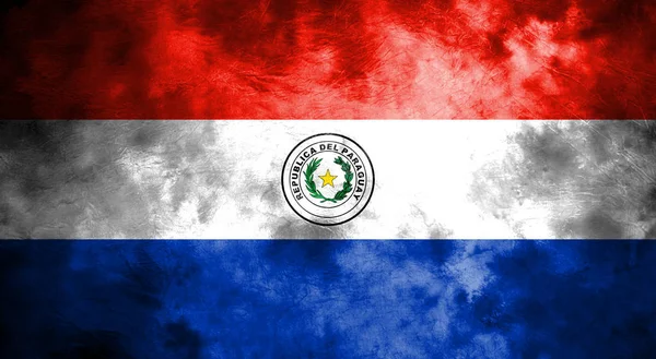Stary flaga tło grunge Paragwaju — Zdjęcie stockowe