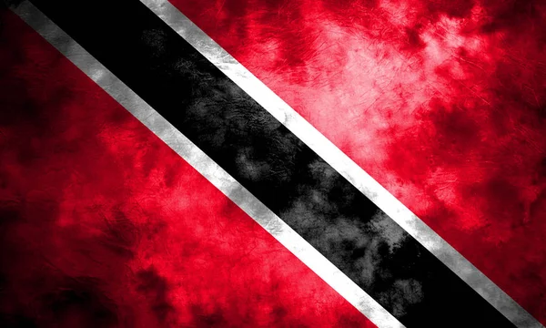 Gamla Trinidad och Tobago grunge bakgrund flagga — Stockfoto